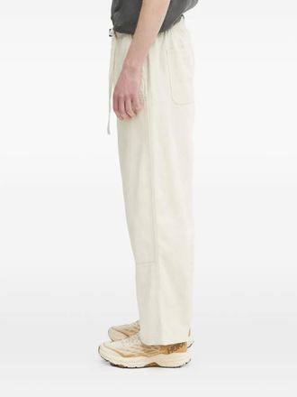 Carhartt Work in Progress drawstring logo-patch trousers - men - Cotton/Hemp - S - Neutrals
