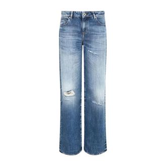 A|X Armani Exchange Wide Jeans, female, Blue, Size: W28 Wide Jeans