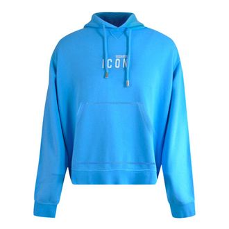 Dsquared2 Icon Small Logo Lichtblauwe Hoodie