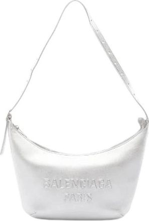 Balenciaga Pre-owned Mary Kate Leren Schoudertas - Dames - Vintage Schoudertas - Grijs - ONE Size - Leer - Vintage