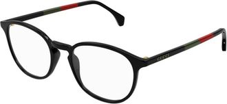 Gucci Vierkante Brillen - Heren - Brillen - Zwart - 50 MM - Accessoires