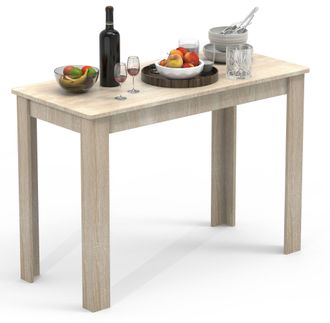 ebuy24 Mesa De Comedor De Madera Vcm Al. 76 X An. 110 X P. 50 Cm Mesa De Comedor Mesa De Cocina Mesa Esal (sonoma Oak)
