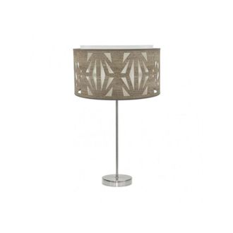 Fabrilamp Fabrilamp - Sobremesa Alto Katerina 1xe27 Niquel/madera Gris 61x30x30 Cm