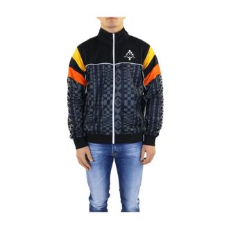 Marcelo Burlon Folk Kappa Track Jack - Heren - Vesten met rits - Veelkleurig - S - Hoodies & sweatvesten