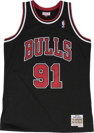 Mitchell & Ness Chicago Bulls Rodman Swingman Jersey - Heren - Fitness - Zwart - M - Polyester - Fitness