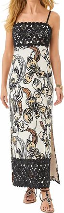 Lilly Pulitzer Vena Oversized Irresistible Maxi Dress In Black