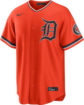 Nike Detroit Tigers Nike Mens MLB Stadium Jersey in Orange | RE260IPKDG-43L