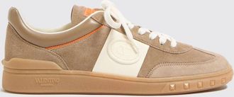 Valentino Garavani Upvillage Suede and Calfskin Low-Top Trainers with VLogo