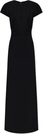 Jil Sander Wool Dress - Dames - Maxi kleedjes - Zwart - L - Wol - Kleedjes