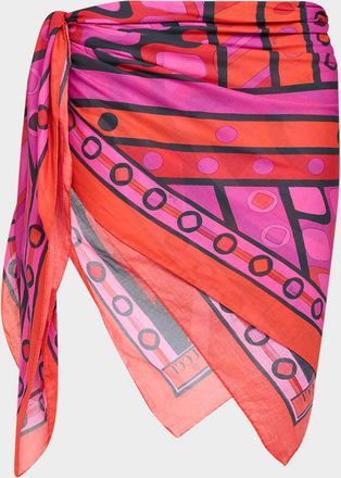 Pucci Mixed Print Cotton Pareo