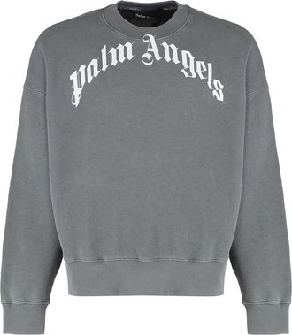 Palm Angels Sweatshirt In Cotton With Logo