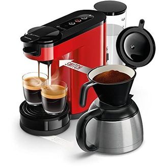 Philips Cafetera De Monodosis Roja 1 Barra 1450w - Hd6592.85