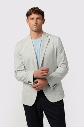 Melka Mens Jersey Blazer - Light Grey - Size 48 (Chest)