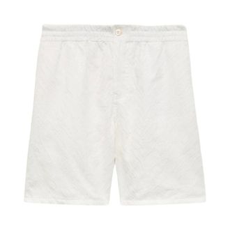 Kenzo Casual Shorts, male, White, Size: M Tiger Elasticated Shorts