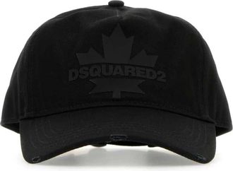 Dsquared2 Klassieke Zwarte Baseballpet - Heren - Petten - Zwart - ONE Size - Katoen - Accessoires