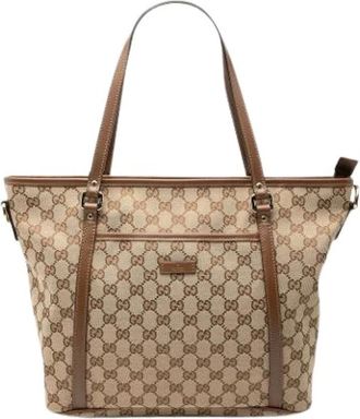 Gucci Pre-owned Tote Bags, female, Brown, Size: ONE SIZE Pre-owned Satchel