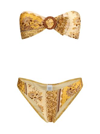 【ZIMMERMANN】コットンビキニ ZIMMERMANN NWT Zimmermann Swimsuit Bikini 2pc set Size 6 4 (2 A/B 1