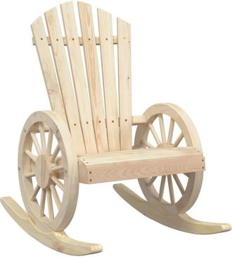 vidaXL Vidaxl - Mecedora De Jard&iacute;n Adirondack Madera Maciza De Abeto