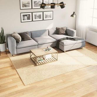 Berkfield Home Rug HUARTE Short Pile Soft & Washable Cream 200x280 cm | Size: Medium