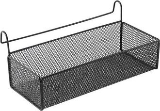 OEM Estante De Almacenamiento, Cesta De Almacenamiento Colgante, Para Organizar Material De Oficina Y Libros, Color Negro, 13,5 X 26 X 8,5 Cm