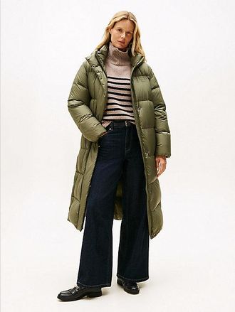 Tommy Hilfiger Down Hooded Longline Puffer Coat