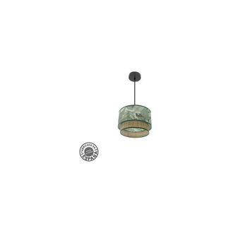 Fabrilamp Colgante Congo 30d 1xe27 Negro/verde-natural