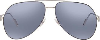 Cartier Premiere de Cartier Blue Pilot Unisex Sunglasses CT0110S 006 62