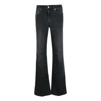Moschino Flare Jeans - Dames - Jeans - Zwart - Maat: W29 Katoen