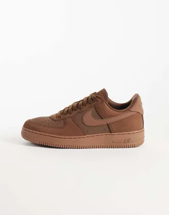 Nike Air Force 1 retro premium sneakers marroni-Marrone