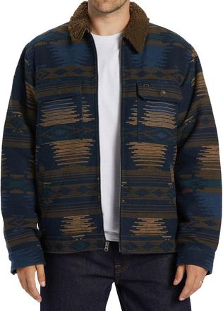 Billabong Mens BarLolew Sherpa Jacket - Navy