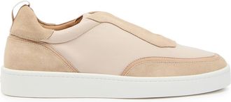Aur&eacute;lien Leisure Panelled Suede Sneakers - Beige - 44 (IT44 / UK10)