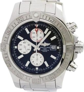 Breitling Pre-owned Avenger A13371 Polshorloge - Heren - Vintage Horloges - Blauw - ONE Size - Vintage