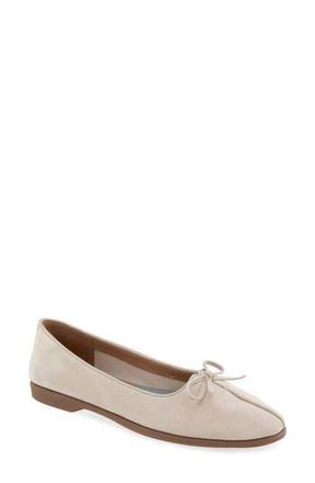 Aerosoles Novia Ballet Flat in Stone Suede at Nordstrom Rack, Size 5.5