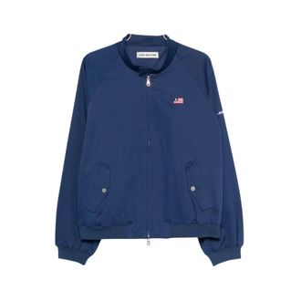 Cole Buxton Bomber Jackets, male, Blue, Size: XL Bomber Jacket