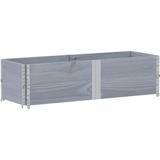 vidaXL Vidaxl - Paretali per Pallet 2pz Grigi 150x50cm Legno Massello di Pino