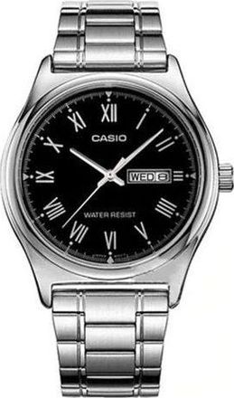 Casio Waterproof Stainless Steel Strap Mens Silver Analog MTP-V006D-1B