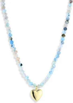 Argento Vivo Blue Heart Necklace in Gold at Nordstrom Rack