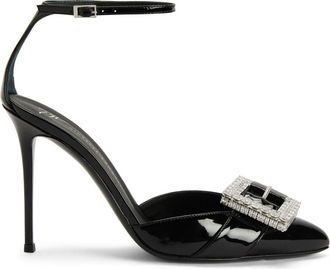 Giuseppe Zanotti 105mm Miss Buckle pumps - women - Other fibres - 38.5 - Black