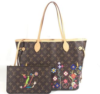 Louis Vuitton Brown Multi-Color Monogram Handbag Pouch Shoulder Bag Tote Bag (Pre-Owned)