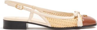 Valentino Garavani Natural Logo Ballet Flats