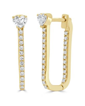 Sabrina Designs 14K 0.85 Ct. Tw. Diamond Hoop Earrings