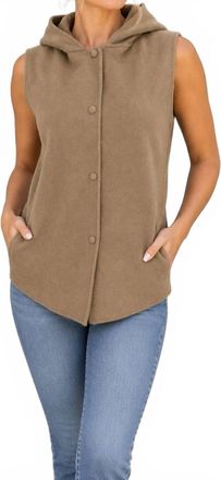 Theory Clairene Vest In Brown