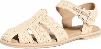 Freda Salvador Womens Sera Fisherman Sandal In Natural Raffia