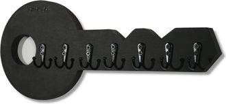 OEM Colgador De Llaves De Madera, Color Negro