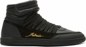 Balmain Zapatillas Deportivas Altas con Cordones Swan - Shoes - Hombre - Negro - 43 EU
