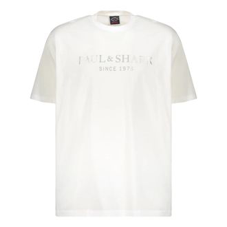 Paul & Shark Paul & Shark, T-Shirts, male, White, Size: 2XL Short Sleeve T-Shirt