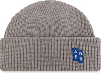 Ader Error Significant TRS Tag beanie hat 01 - unisex - Wool/Nylon - One Size - Grey