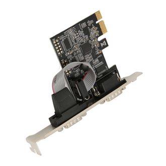 OEM Adaptador Convertidor Rs232, Compatible Con La Especificaci&oacute;n Pci Express, Controlador Serie Rs232 De 2 Puertos Con Puerto Com Db9 De Grado Industrial