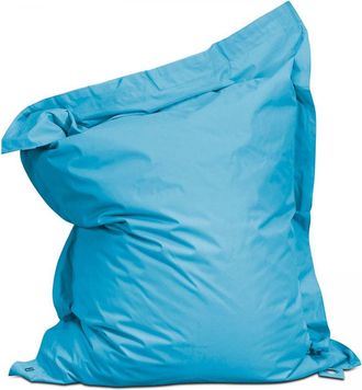 Oviala Puf de jard&iacute;n de poli&eacute;ster azul 180 x 145 cm