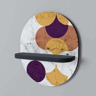 OEM Estante Ovalado Cracked Geometry Negro